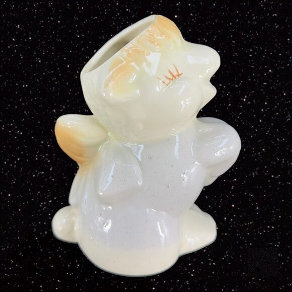 Antique Art Pottery Creamer Pitcher Vintage Lamb Sheep Hand Painted 4"Tall 3"W - Picture 4 of 9